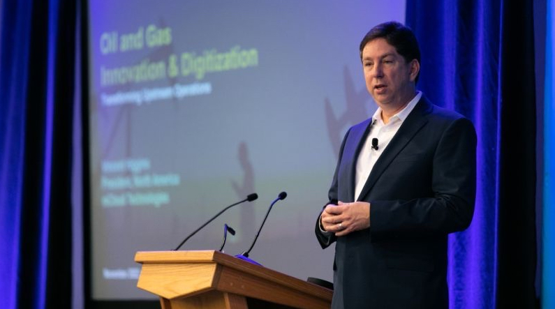 Vincent Higgins speaking at a conference