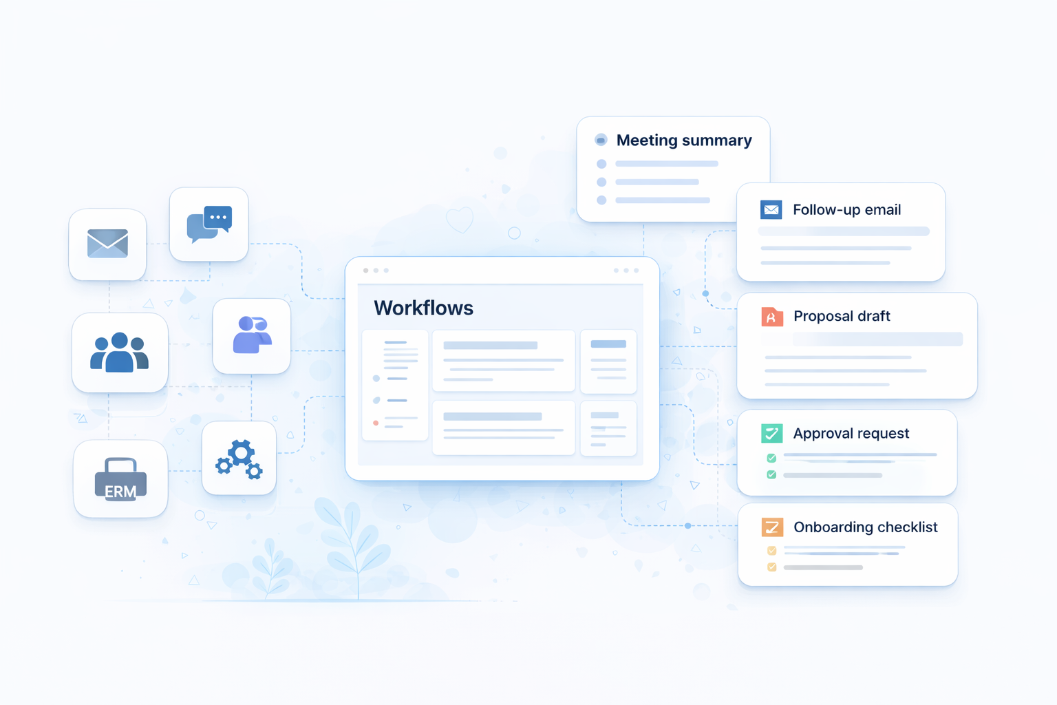 Doobls workflows workspace connected across business tools